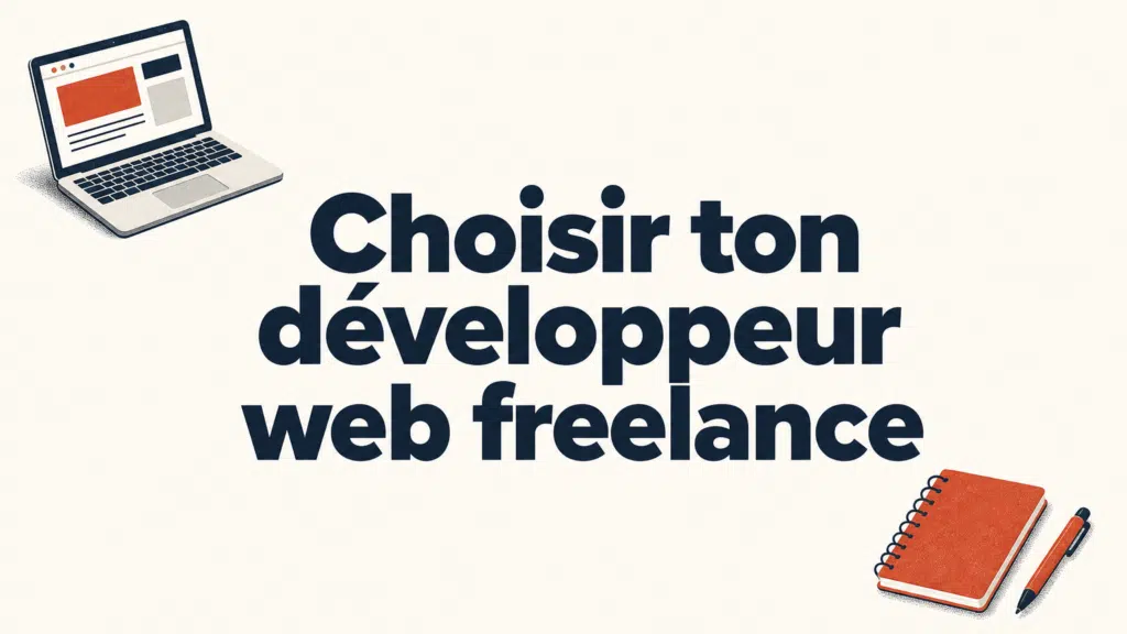 Illustration d’un développeur web freelance au travail