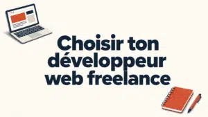 Illustration d’un développeur web freelance au travail