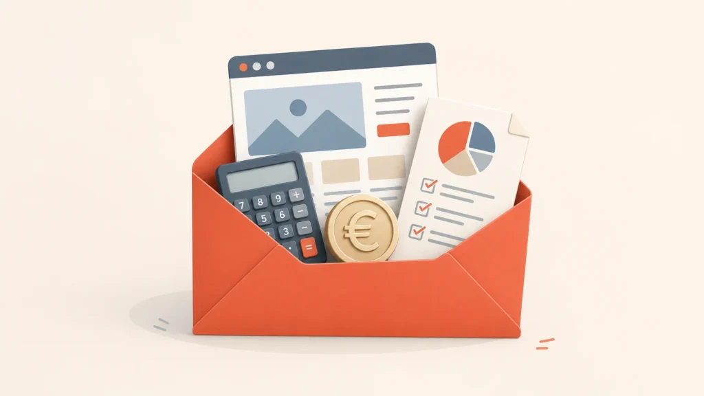 Illustration du budget à prévoir pour un site WordPress