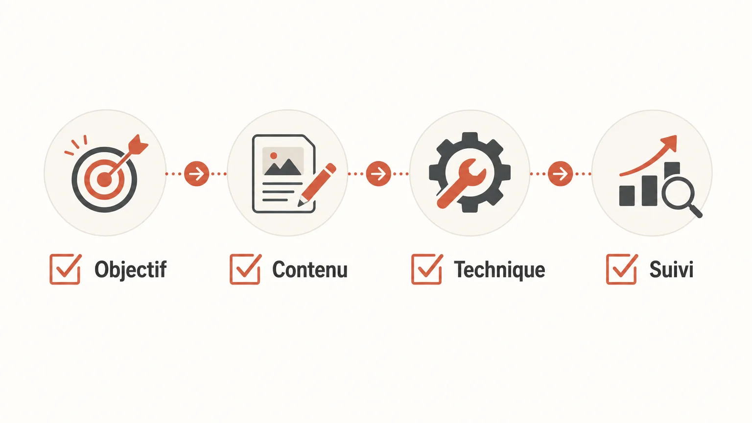 Checklist des critères pour créer un site vitrine