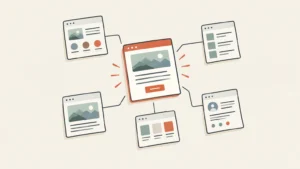 Illustration d’un plan de pages pour préparer la refonte d’un site WordPress